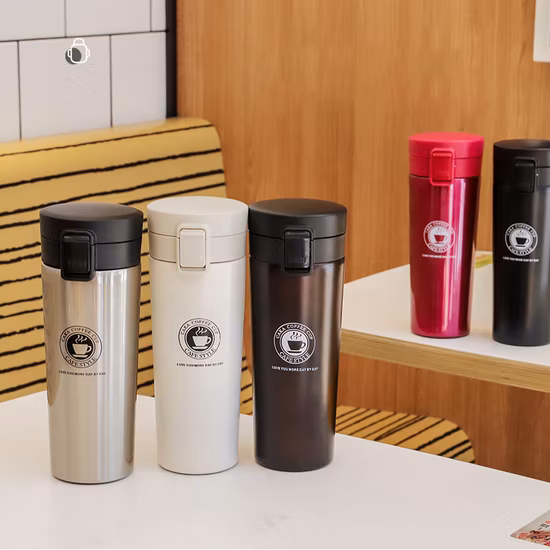 Modern Durable Double Wall 500ml Stainless Steel Cup Double Wall Vacuum Coffee Travel Mug with Lid