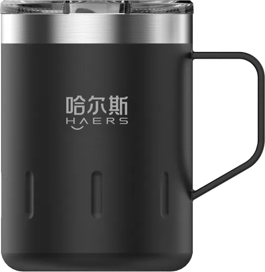 Travel Double Wall Vacuum12oz Insulated Stainless Steel Coffee Cup Mug with Handle 
