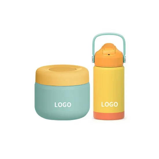 Eco Friendly Double Wall Stainless Steel Vacuum Insulated Cute Adorable Straw Water Bottle for Kids 