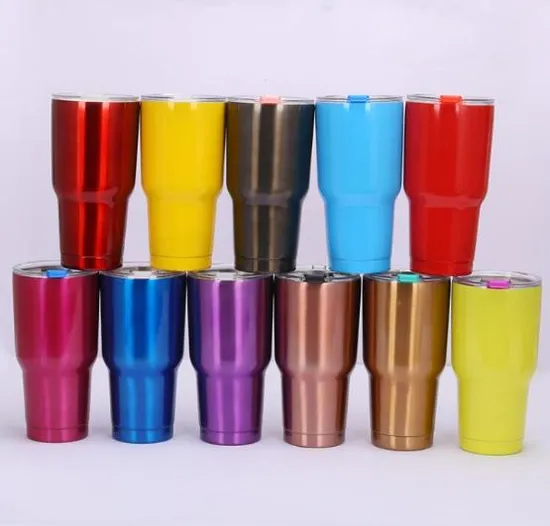 Vacuum Insulated Stainless Steel Tumbler Coffee Cup Double Wall Large Travel Mug 