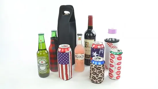 Factory Wholesale Neoprene Can Bottle Wine Cooler Bag for Promotion 