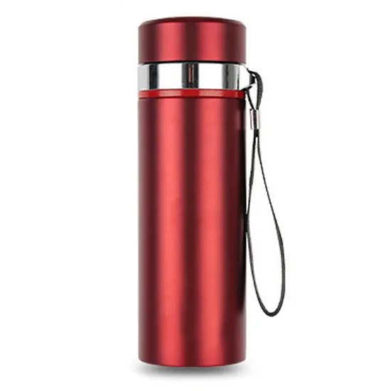 500ml Customized Red Colour Vacuum Water Bottle, Thermal Tea Flask 