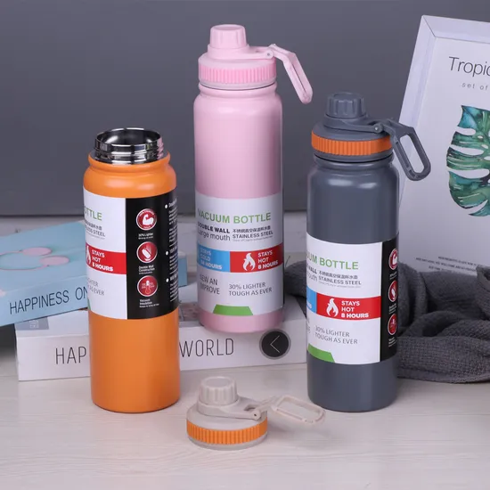 New Stainless Steel 304 Large Capacity Thermos Cup Water Cup Sports Manufacturers Wholesale Business Gifts Portable Vacuum Flask 