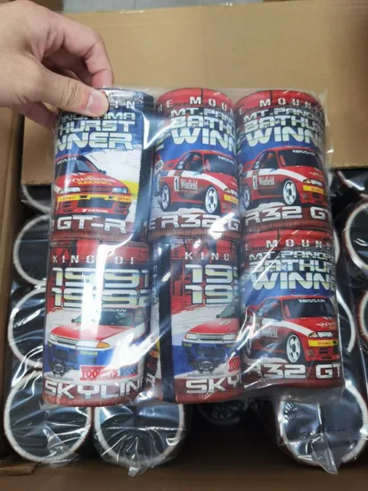 Custom Neoprene Insulated Sublimation Beer Holder Drinking Can Cooler with Bottom 