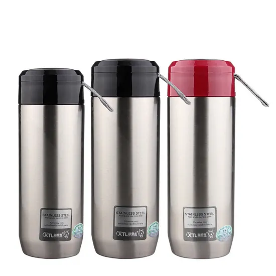 380/450ml Stainless Steel Insulated Vacuum Flask with Sling 