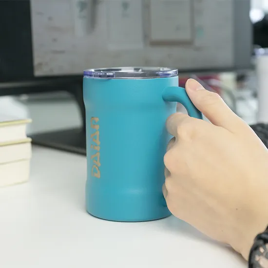 Wholesale Stainless Steel Double Wall Insulated Travel Coffee Mug with Handle 