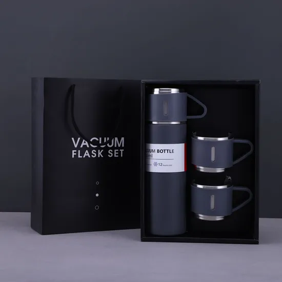 Wholesale Portable Stainless Steel Thermo Vacuum Flask Gift Set 