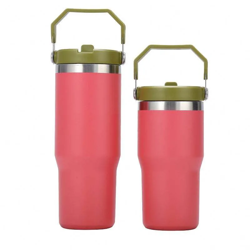 Hot Sale Multiple Color Portable Outdoor Single Wall Custom Ceramic Travel Coffee Mug with Handle