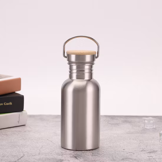 Wholesale Custom Logo Single Wall Stainless Steel Sports Water Bottle in Multi Sizes