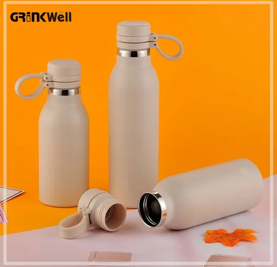 Grinkwell 750ml New Style Vacuum Single Wall Drinking Stainless Steel Insulated Bulk Water Bottles 