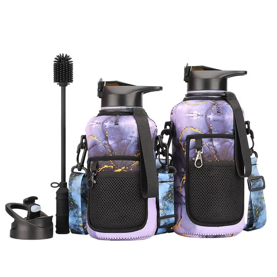 Drinkware BPA Free Gym Half Gallon Water Bottle Single Wall Custom Stainless Steel Water Bottle 