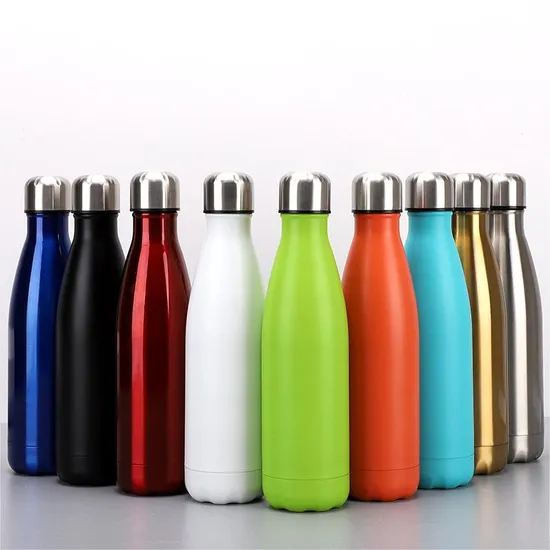 500ml 16oz Outdoor Sports Water Bottle Bicycle Sports Single Wall Stainless Steel Water Bottle Art Design 