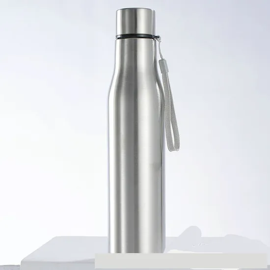 Wholesale Single Wall High Quality Stainless Steel Vacuum Flask Rolling Steel Olive Shape Water Bottle Sports Pot Kettle 